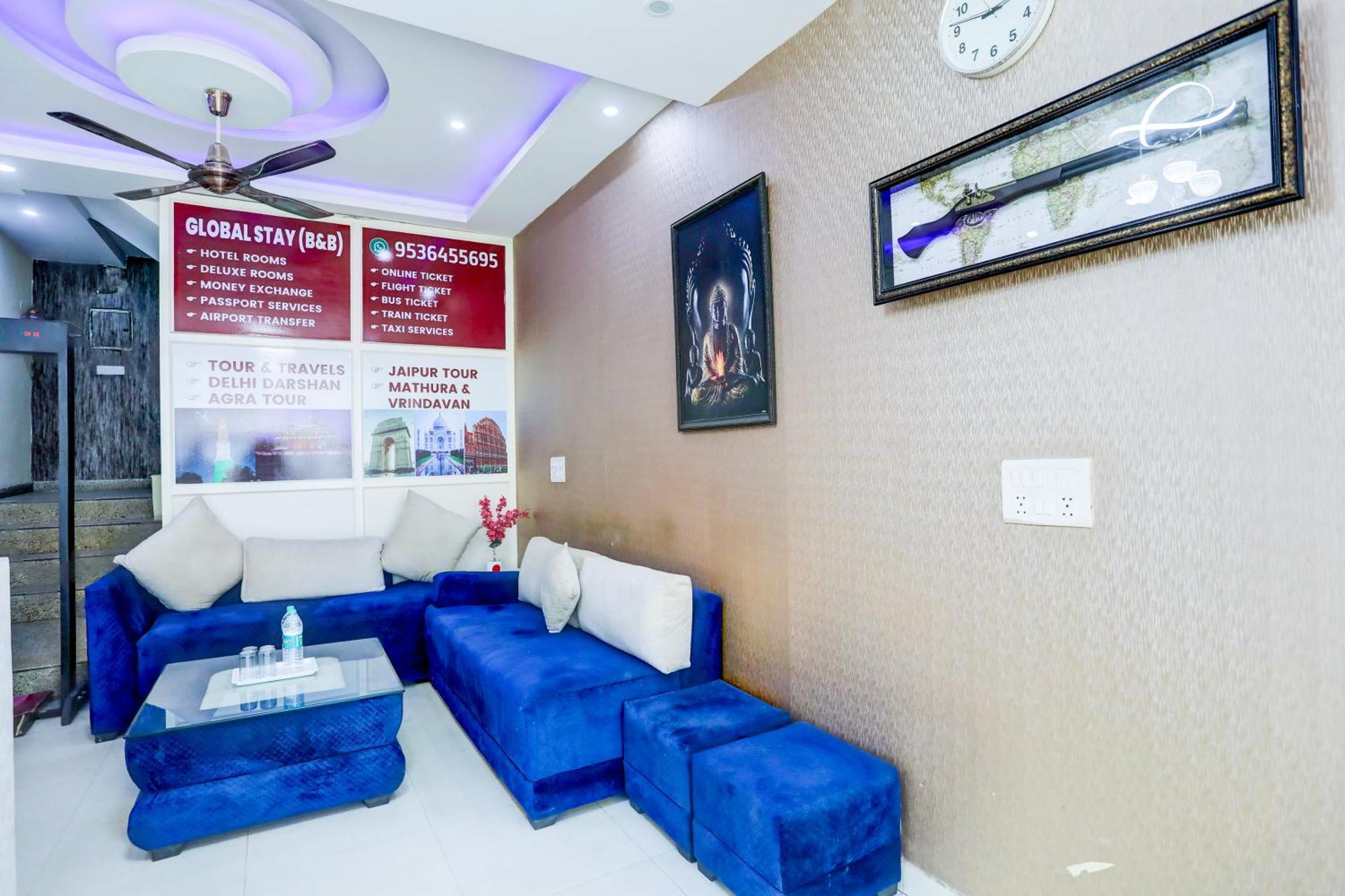 Global Stay Near Delhi Airport Нью-Дели Экстерьер фото